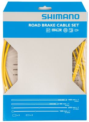 Shimano SIL-TEC PTFE Road Brake Cable Set - Yellow, Yellow