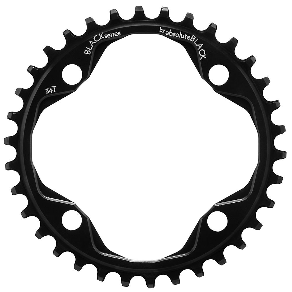 BLACK by Absoluteblack Narrow Wide Single Chainring - 4-Bolt, Black