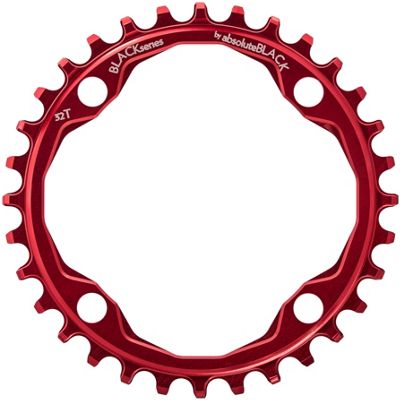 BLACK by Absoluteblack Narrow Wide Single Chainring - Red - 4-Bolt, Red