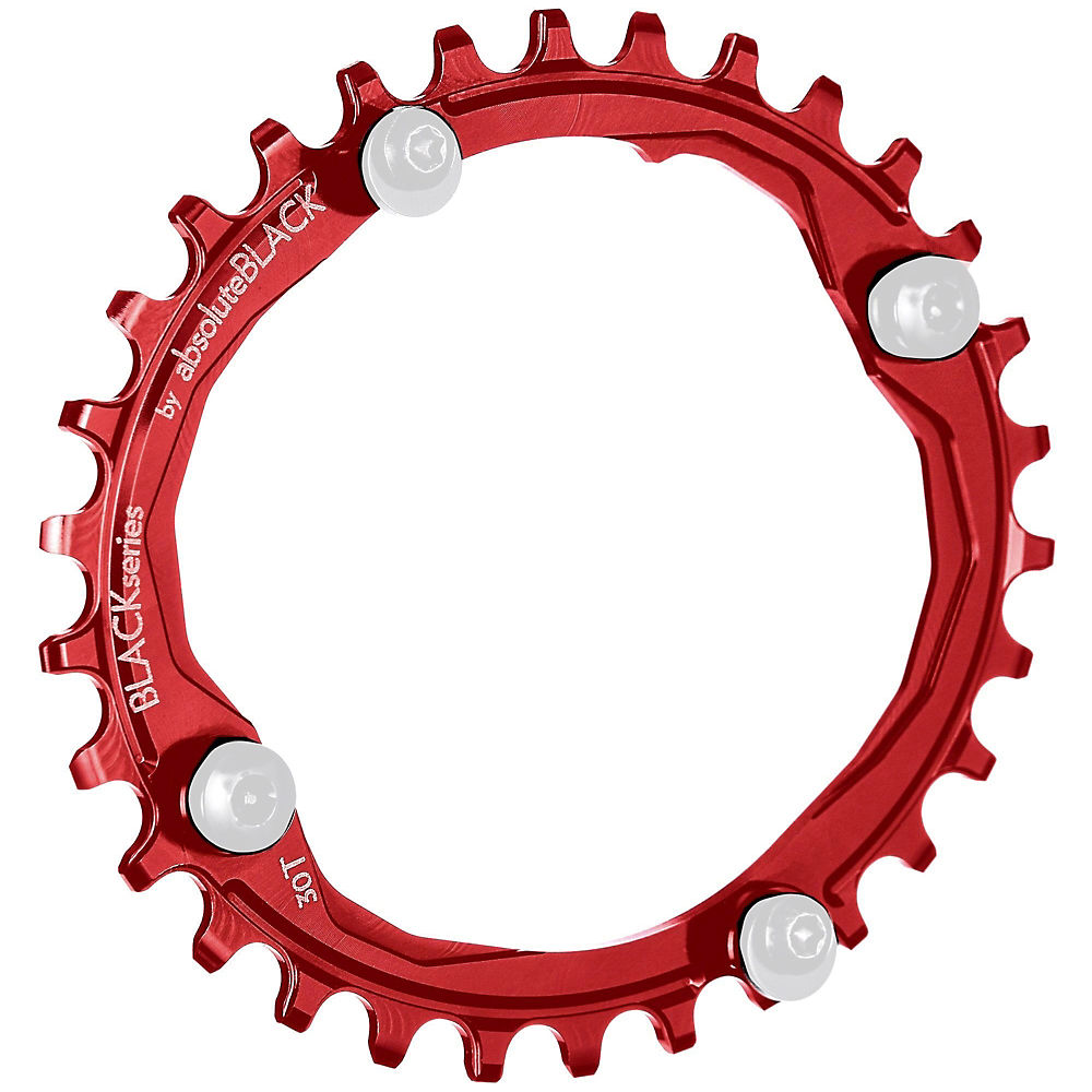 Plateau unique ovale BLACK by Absoluteblack Narrow Wide - Rouge - 4-Bolt, Rouge