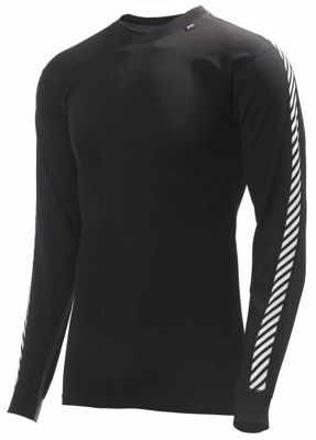 Helly Hansen Lifa Stripe Crew - Black - XL}, Black