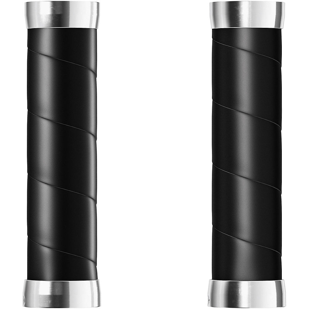Brooks England Slender Leather Grips - Black - 130/130mm, Black