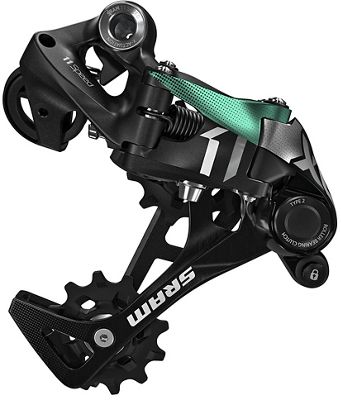 SRAM X01 Type 2.1 11 Speed Rear Derailleur - Green, Green