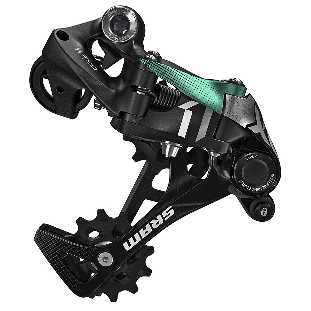 Dérailleur arrière SRAM X01 Type 2.1 11 Vitesses - Vert, Vert