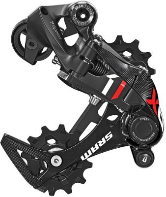 Dérailleur arrière SRAM X01DH Type 2.1 7 Vitesses - Rouge - Short Cage, Rouge