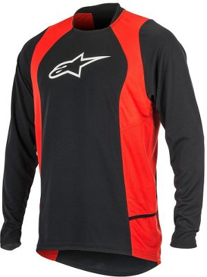 Maglia Manica Lunga Drop 2 - Alpinestars 2017 - nero - rosso - XXL, nero - rosso