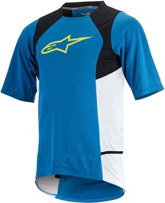 Maglia Alpinestars Drop 2 Maniche Corte  2017 - blu - giallo, blu - giallo