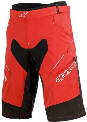 Pantalone Corto Drop 2 - Alpinestars 2017 - rosso - nero - 30, rosso - nero