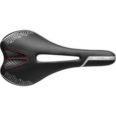 Selle Italia SLR Kit Carbonio Flow Road Bike Saddle - Black - S2 - 131mm}, Black
