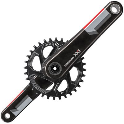 Jeu de pédalier SRAM XX1 11 vitesses GXP BB - Noir - Rouge - 156 Q-Factor, Noir - Rouge