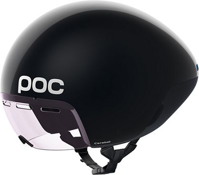 POC Cerebel Raceday Helmet 2018 - Uranium Black - M}, Uranium Black