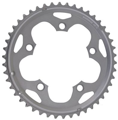 Shimano 105 FCCX50 10 Speed Double Chainring - Silver - 46t}, Silver