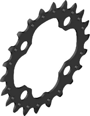 Triple Plateau Shimano SLX FCM672 10 vitesses - Noir - 4-Bolt, Noir