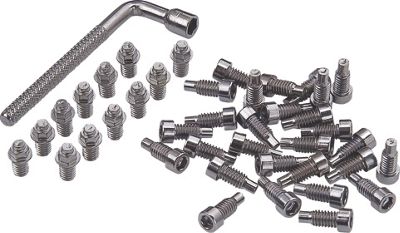 Spank MTB Flat Pedal Pin Replacement Kit - Silver, Silver
