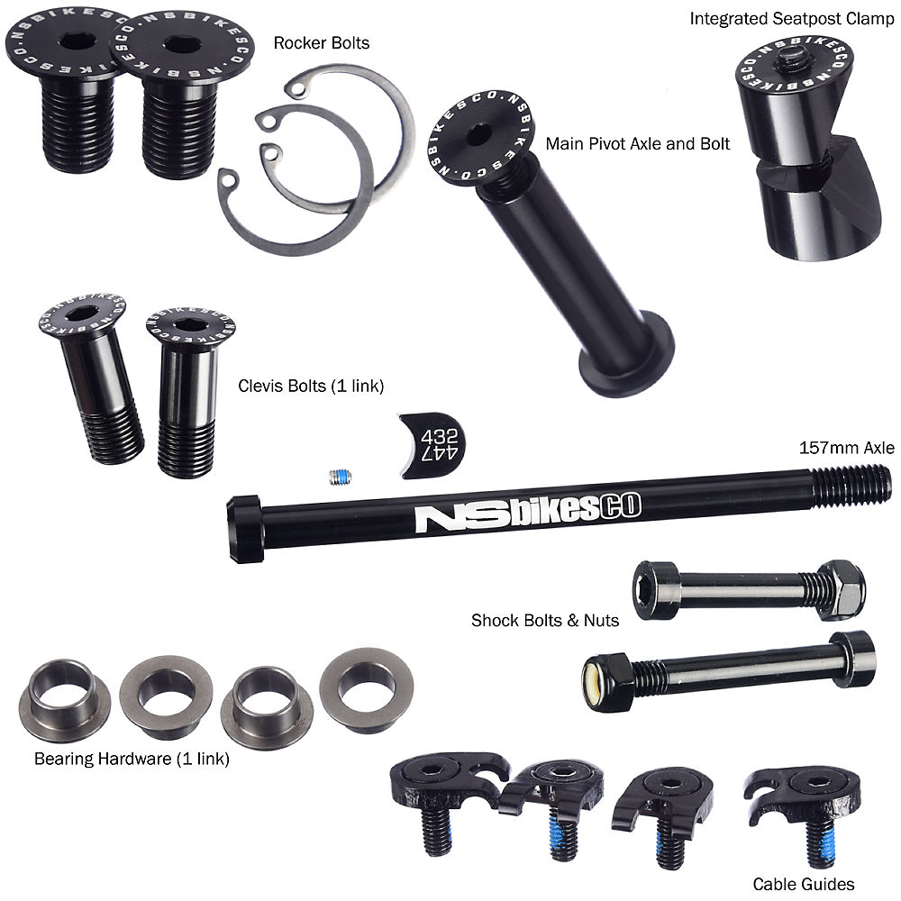Pièce de cadre NS Bikes Fuzz - Shock Bolts & Nuts, n/a