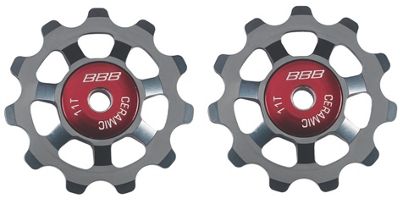 BBB AluBoys Ceramic Jockey Wheels - Grey, Grey