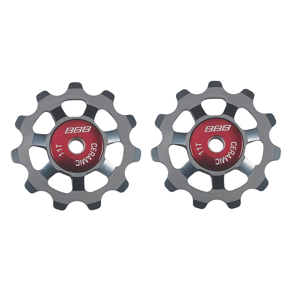 BBB AluBoys Ceramic Jockey Wheels - Grey, Grey