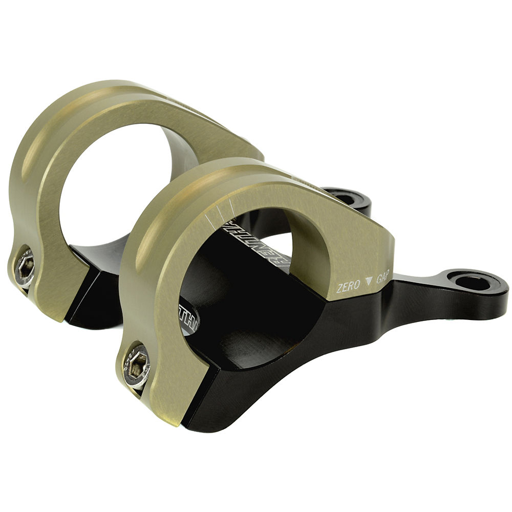 Potence VTT Renthal Integra II Montage direct - Noir - Or - 10mm Rise, Noir - Or