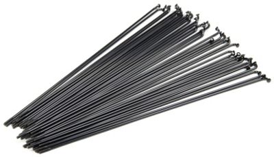 Blank Double-Butted BMX Spokes - Black, Black