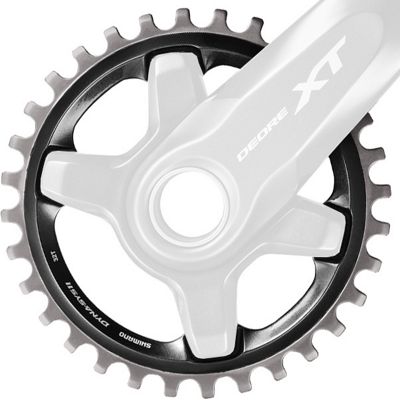 Shimano XT M8000 Single Chainring - Black - 4-Bolt, Black