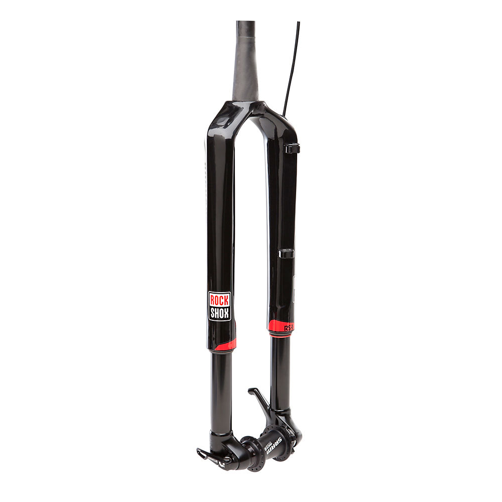 Fourches à suspension RockShox RS1 ACS Solo Air Forks 2016 - Noir brillant - Rouge - 120mm, Noir brillant - Rouge
