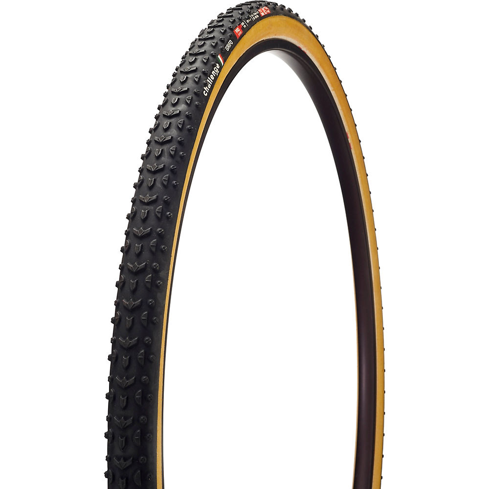 Challenge Grifo Open Pro Cyclocross Bike Tyre - Black - Yellow - Folding Bead, Black - Yellow