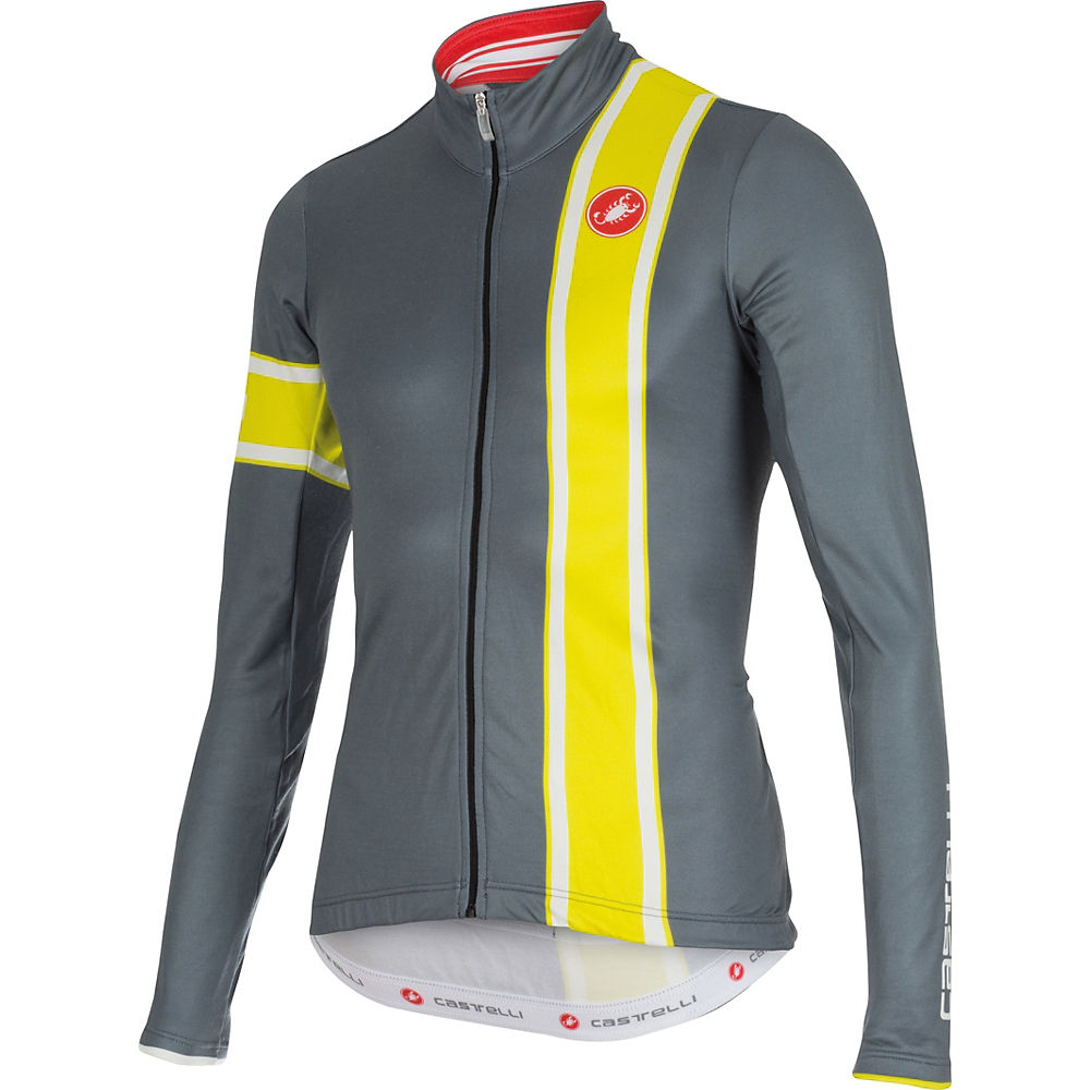 Maillot à manches longues Castelli Storica - Turbulence/Sulphur