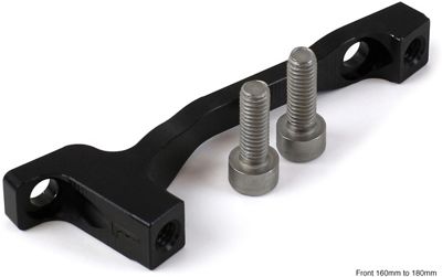 Hope Disc Brake Adaptor (Post to Post) - Black - Front 160mm to 180mm, Black