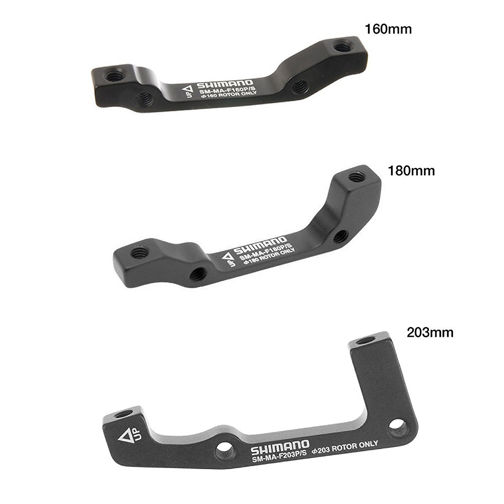 Adaptateur de montage avant Shimano - Noir - Front 180mm, Noir