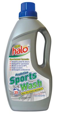 Halo Proactive Sports Wash Laundry Liquid 1Ltr - Black - 1Ltr Liquid}, Black