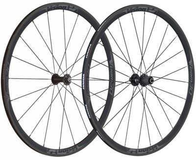 Vision Team 30 Clincher Road Wheelset - Black - Grey - QR 100mm x 9mm / QR 130mm x 9mm, Black - Grey