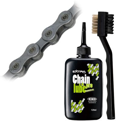 KMC 10 Speed Chain + Lube Bundle