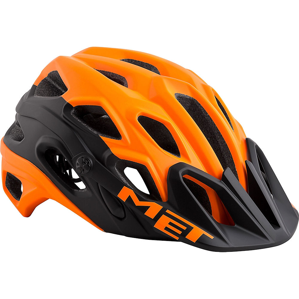 Casque MET Lupo - Noir-Orange, Noir-Orange