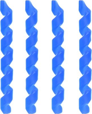 LifeLine Rubber Bike Frame Protector - Blue - Pack of 4, Blue