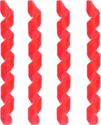 LifeLine Rubber Bike Frame Protector - Red - Pack of 4}, Red