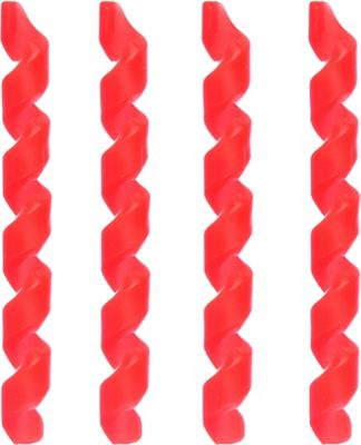 LifeLine Rubber Bike Frame Protector - Red - Pack of 4, Red