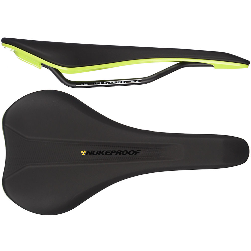 Selle Nukeproof Vector AM Comp Cro-Mo - Noir - Vert - 142mm Wide, Noir - Vert