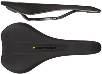 Nukeproof Vector AM Comp Chromoly Saddle - Black - Grey - 142mm Wide, Black - Grey