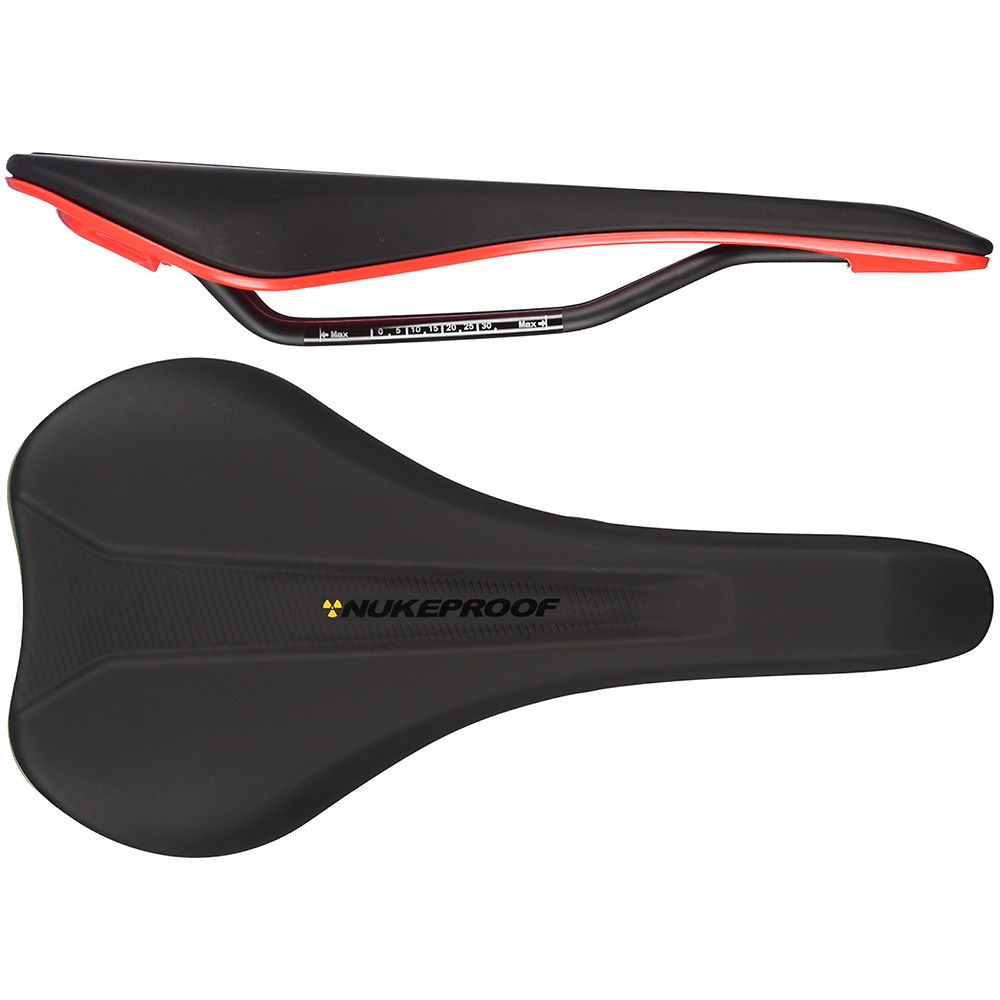 Selle Nukeproof Vector AM Comp Cro-Mo - Noir - Rouge - 142mm Wide, Noir - Rouge