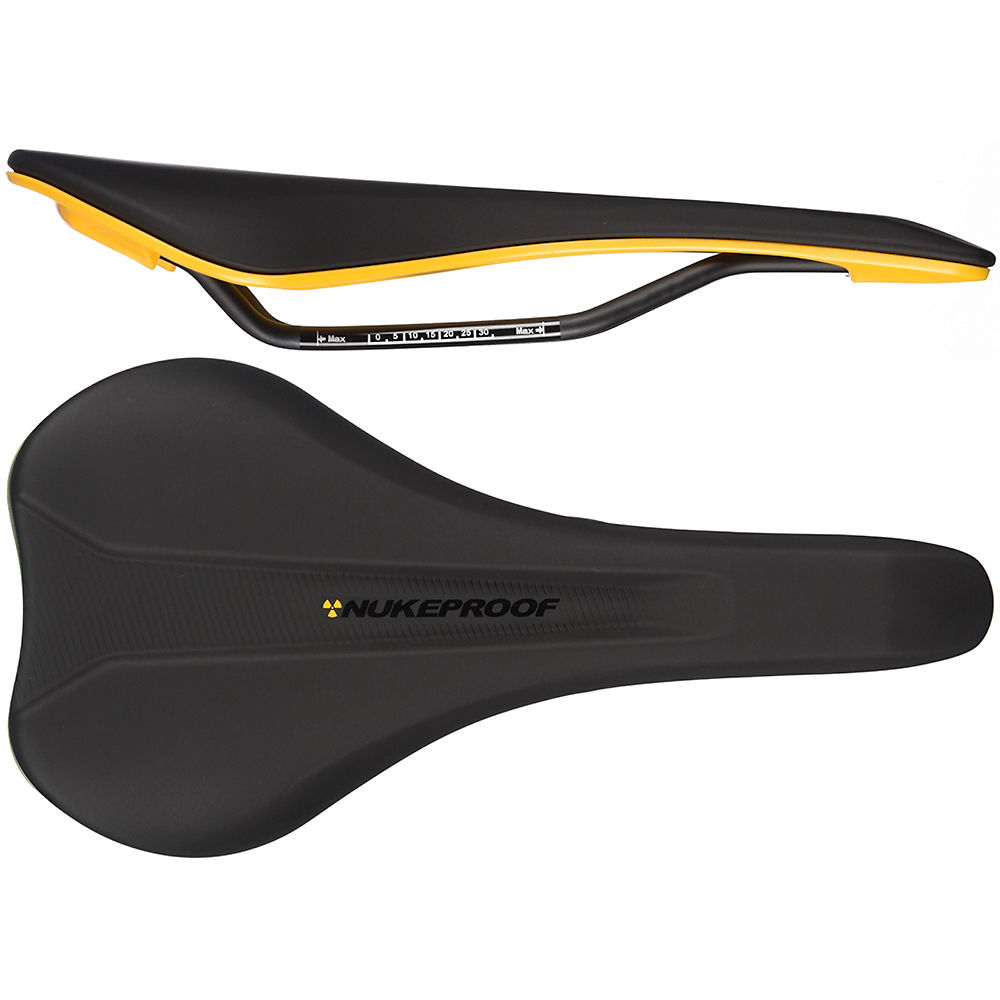 Selle Nukeproof Vector AM Comp Cro-Mo - Noir - Jaune - 142mm Wide, Noir - Jaune