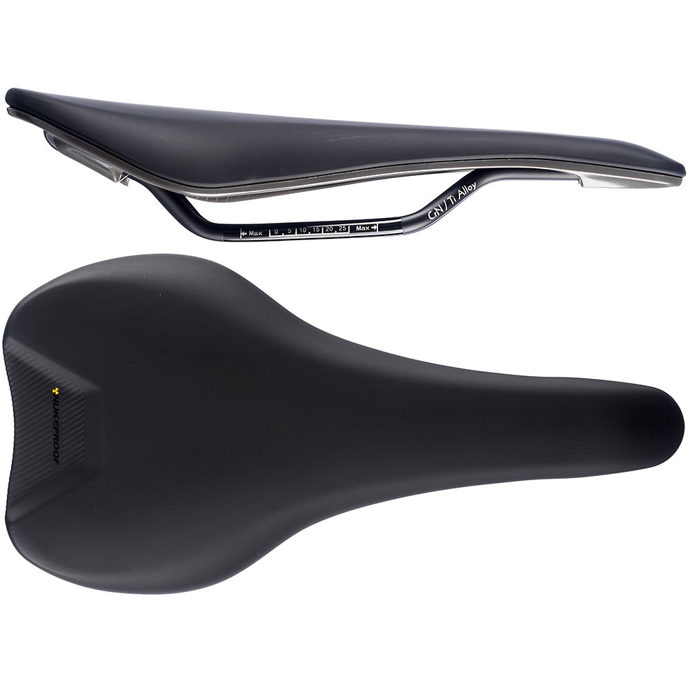 Selle Nukeproof Vector DH Pro Ti-Alloy - Noir - Gris - 135mm Wide, Noir - Gris