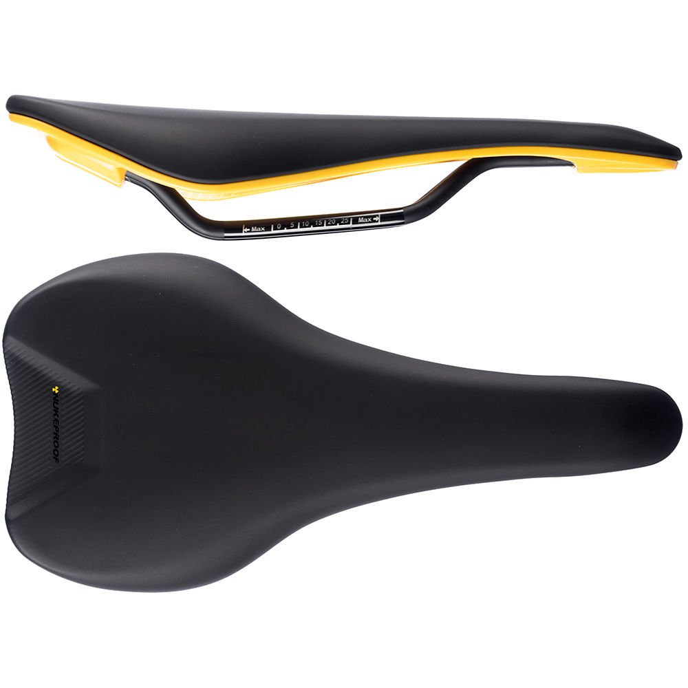 Selle Nukeproof Vector DH Comp Cro-Mo - Noir - Jaune - 142mm Wide, Noir - Jaune