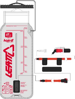 Leatt Bladder Flat CleanTech 2017 - Clear - 750ml}, Clear