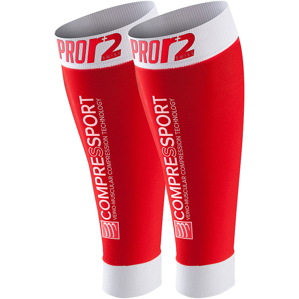 Manchons Compressport Pro Racing R2 Swiss 2017 - Rouge - XL, Rouge