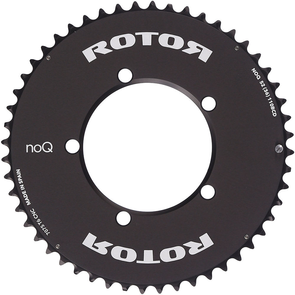 Plateau route Rotor NoQ Round Aero - Noir - 110mm