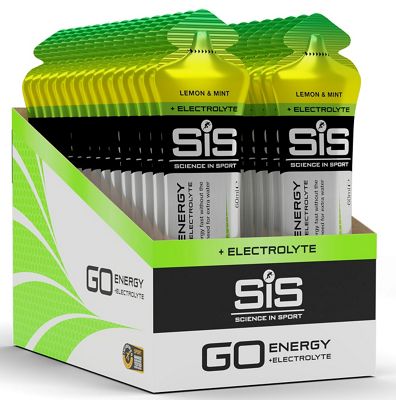 Science In Sport Go Energy + Electrolyte Gels 30 x 60ml - Lemon - Mint, Lemon - Mint