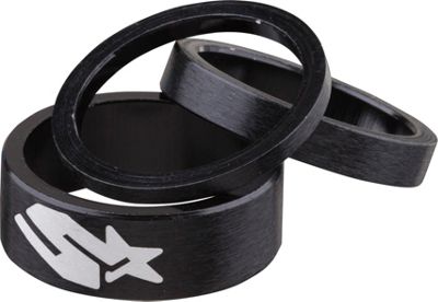 Spank Headset Spacers Kit - Black - 1.1/8", Black