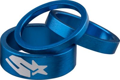 Spank Headset Spacers Kit - Blue - 1.1/8", Blue