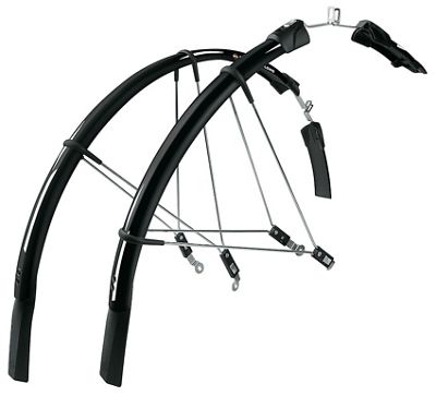 SKS Raceblade Long 2 Mudguard Set - Black - 700c}, Black