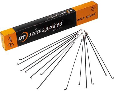 Pack de 18 rayons DT Swiss Aero Speed Black - Noir, Noir